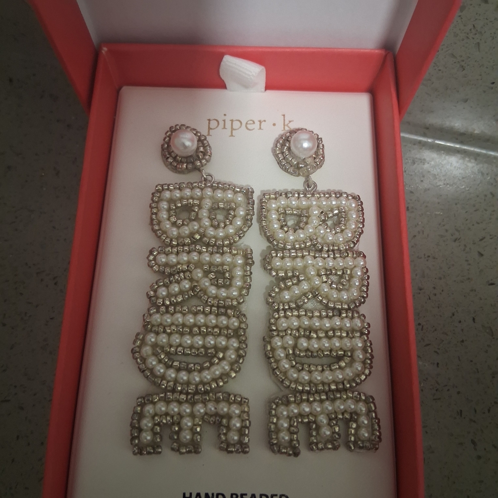 Piper Cream Chandelier Earrings